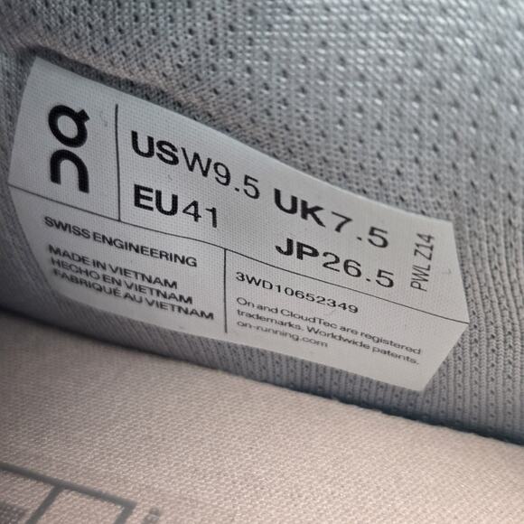 NEW On Cloud The Roger Advantage Womens Size 9.5 Court Tennis Shoes White - Picture 10 of 12